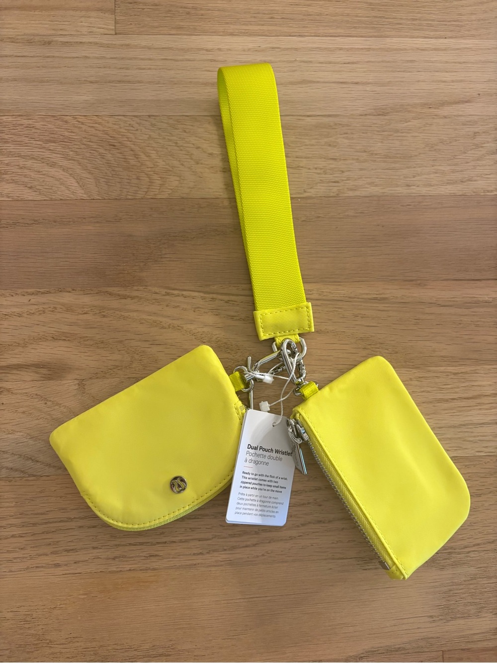 lululemon athletica Yellow Kids Dual Pouch Wristlet